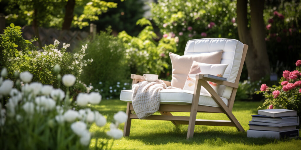 How to Create a Garden Space With a Spot for Reading Books